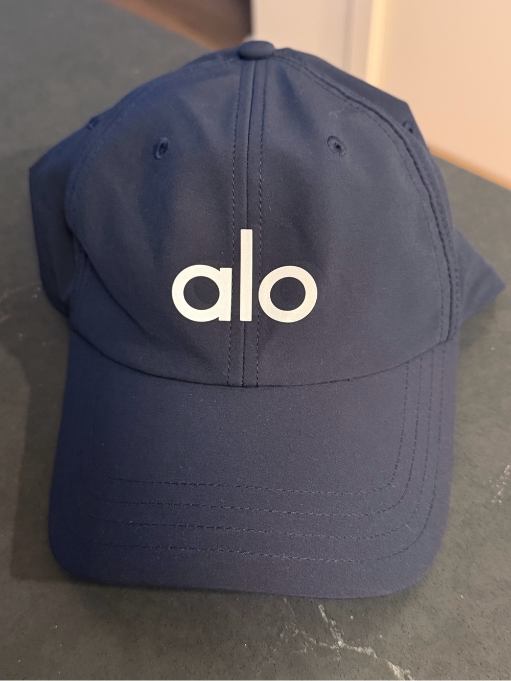 ALO Yoga Women's Navy Logo Baseball Cap